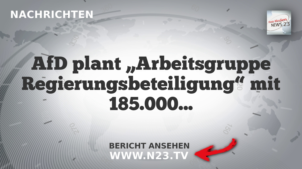 AfD plant „Arbeitsgruppe Regierungsbeteiligung“ mit 185.000-Euro-Budget