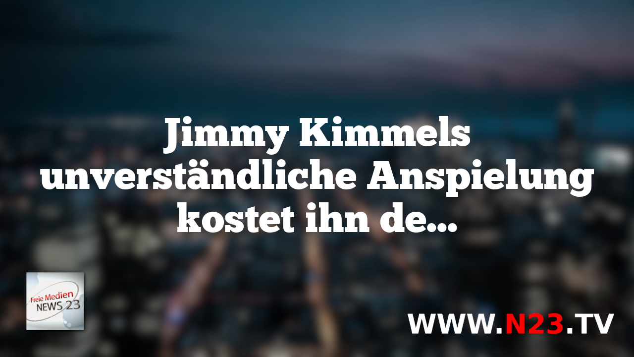 Jimmy Kimmels unverständliche Anspielung kostet ihn den Job