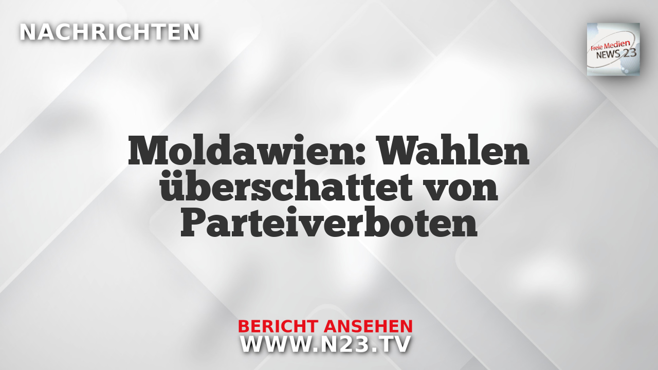 Moldawien: Wahlen überschattet von Parteiverboten