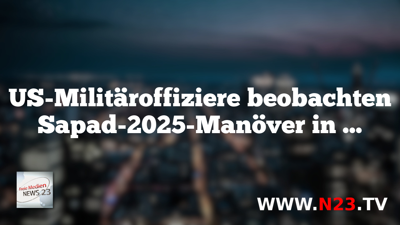US-Militäroffiziere beobachten Sapad-2025-Manöver in Weißrussland