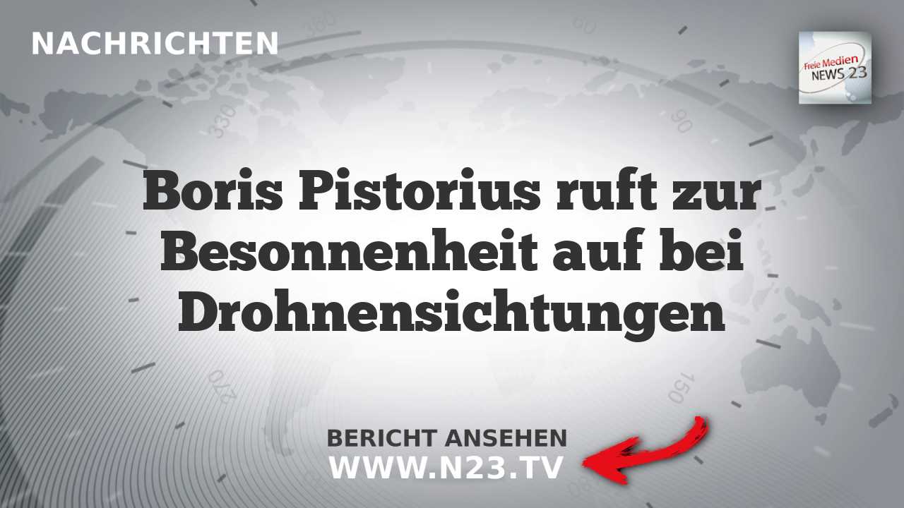 Boris Pistorius ruft zur Besonnenheit auf bei Drohnensichtungen