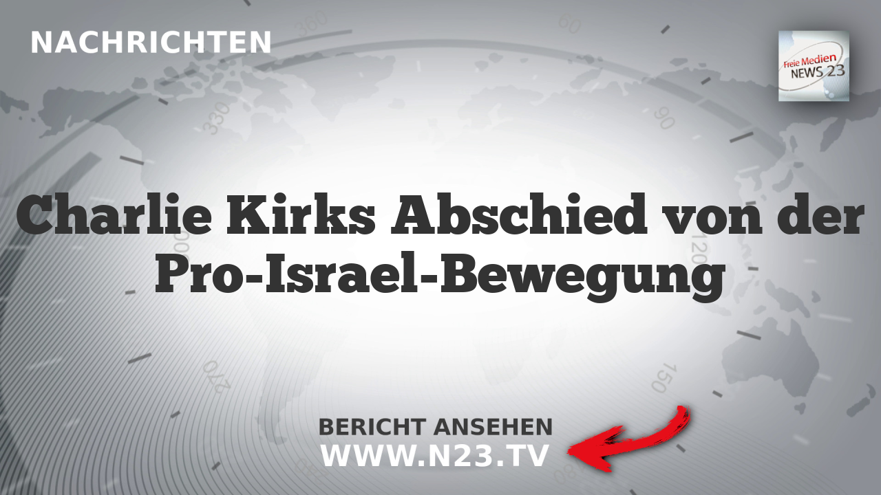Charlie Kirks Abschied von der Pro-Israel-Bewegung