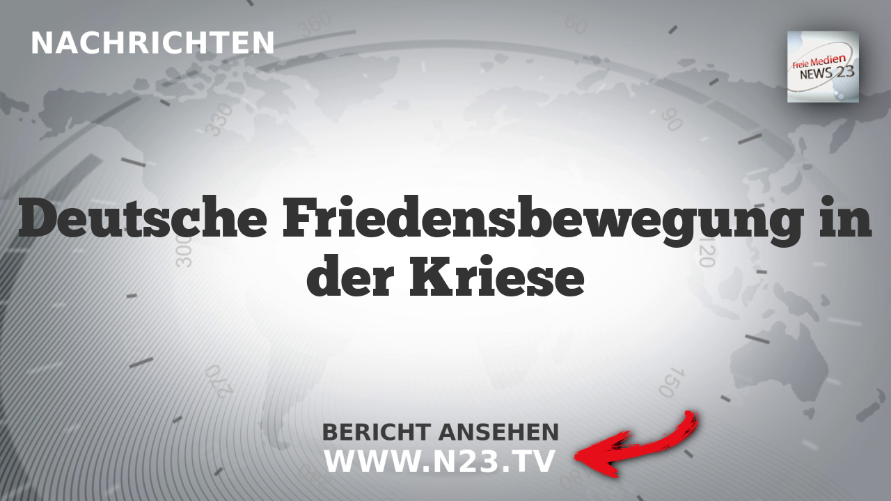Deutsche Friedensbewegung in der Kriese