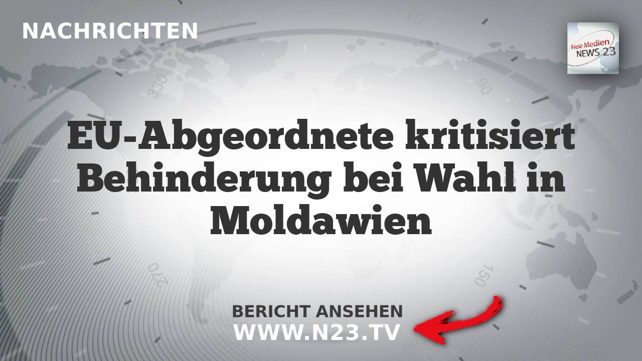 EU-Abgeordnete kritisiert Behinderung bei Wahl in Moldawien