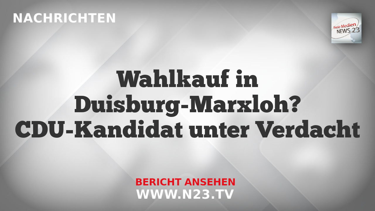 Wahlkauf in Duisburg-Marxloh? CDU-Kandidat unter Verdacht