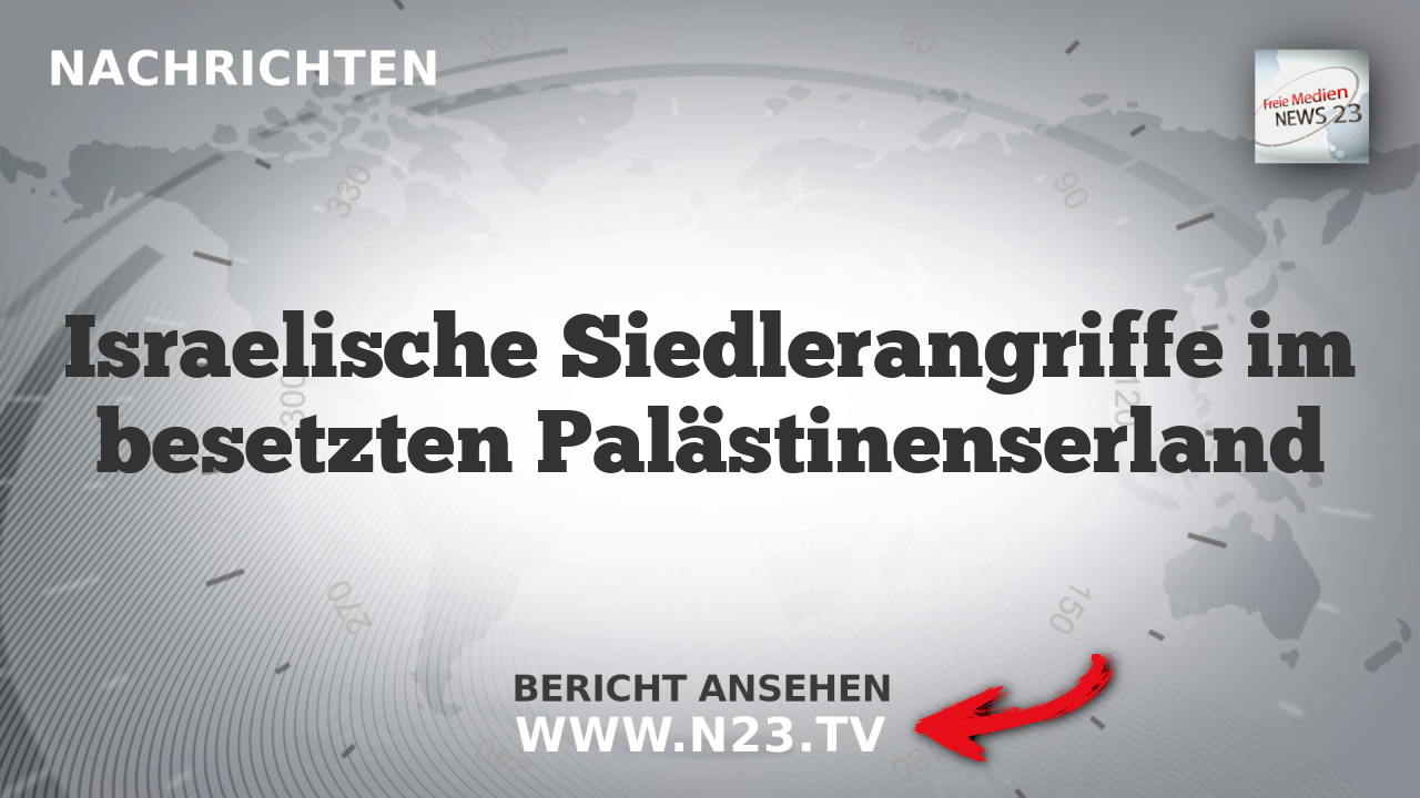 Israelische Siedlerangriffe im besetzten Palästinenserland