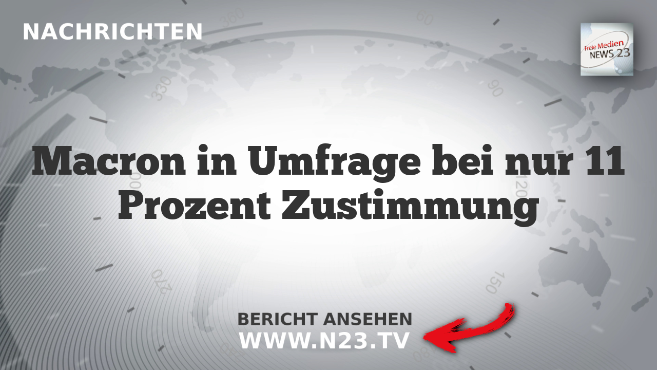 Macron in Umfrage bei nur 11 Prozent Zustimmung