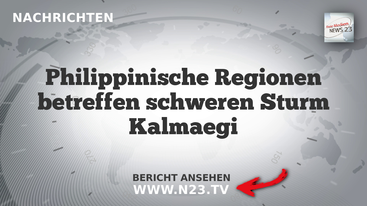 Philippinische Regionen betreffen schweren Sturm Kalmaegi