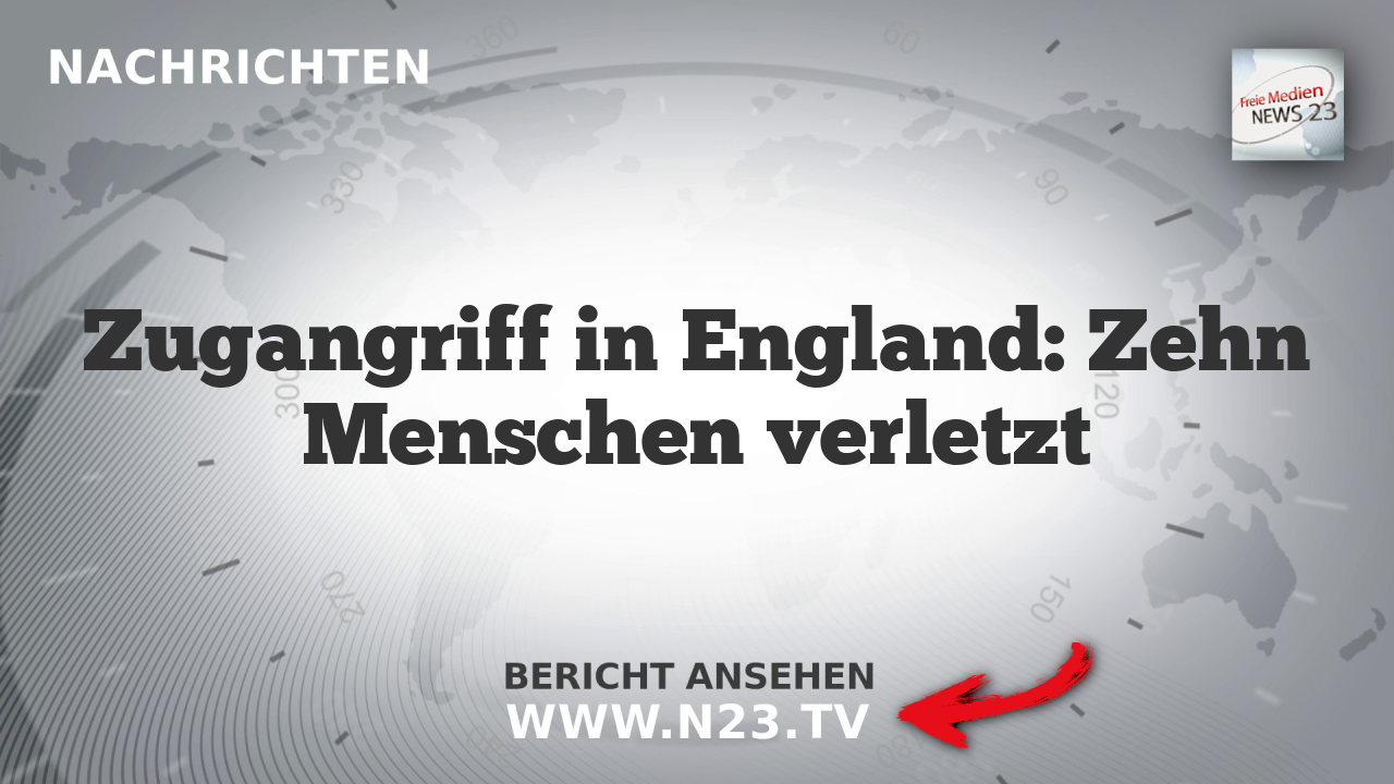 Zugangriff in England: Zehn Menschen verletzt