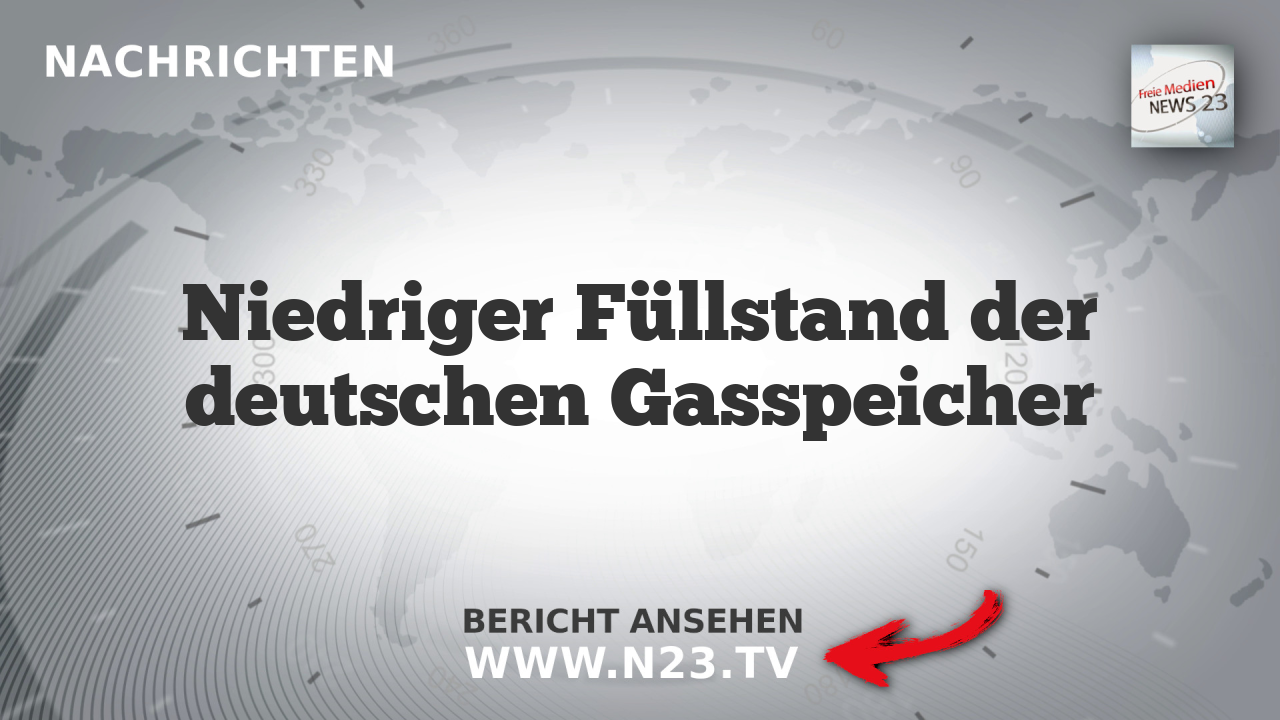 Niedriger Füllstand der deutschen Gasspeicher