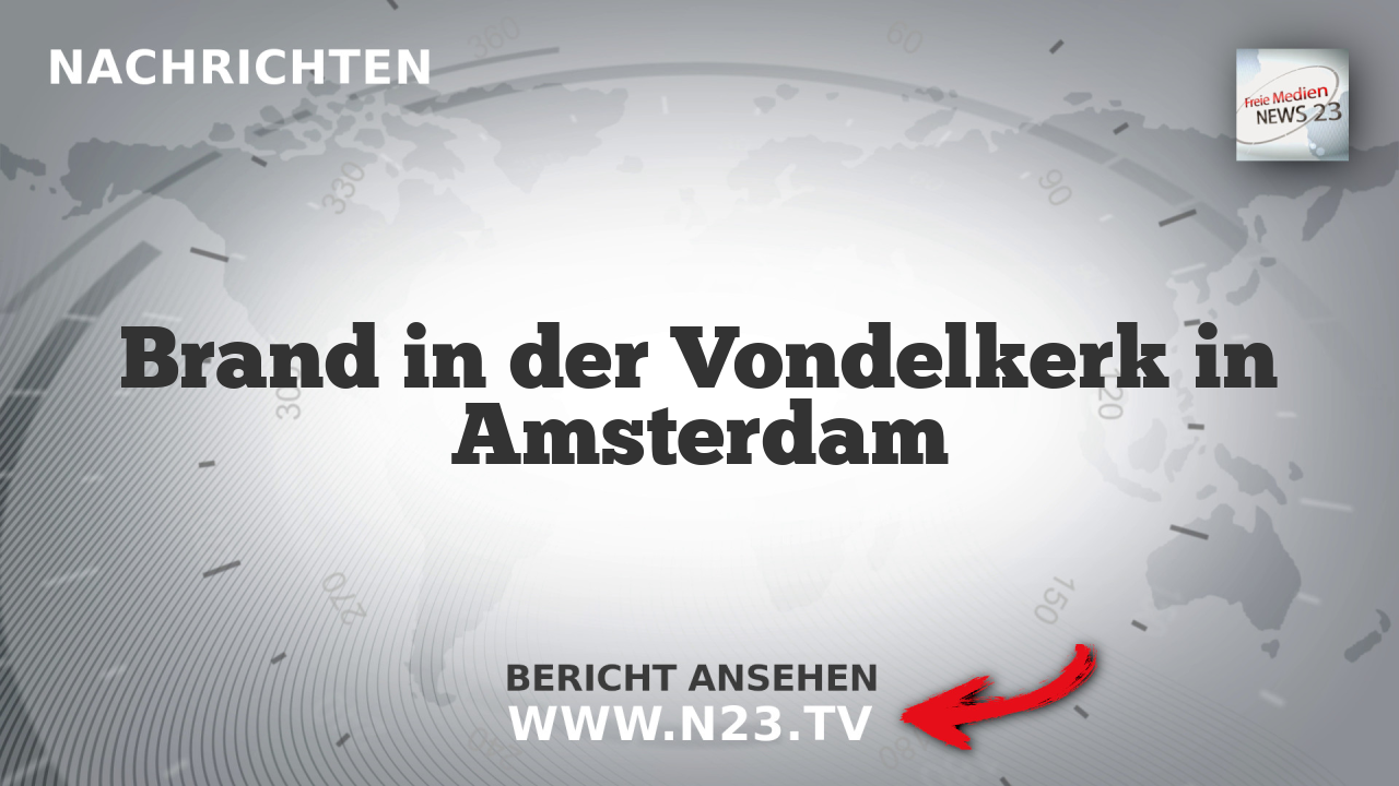 Brand in der Vondelkerk in Amsterdam