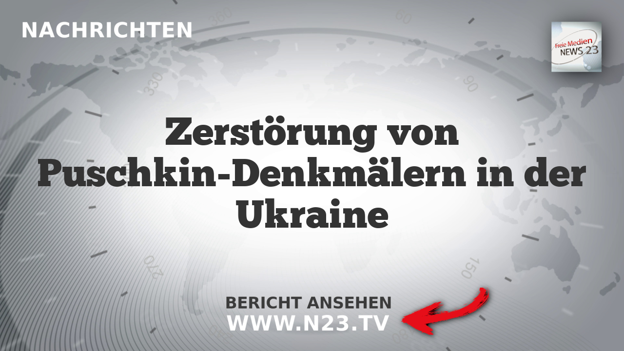 Zerstörung von Puschkin-Denkmälern in der Ukraine
