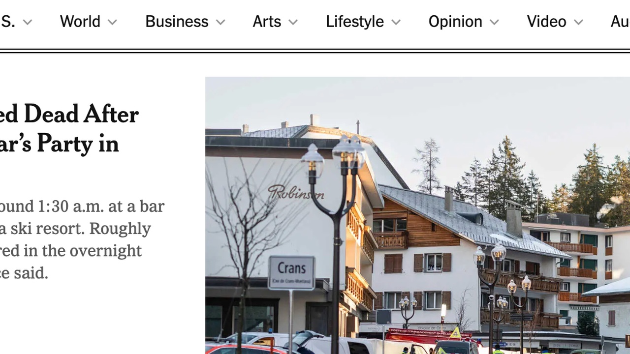 Brandkatastrophe in Crans-Montana: Dutzende Tote und Hunderte Verletzte