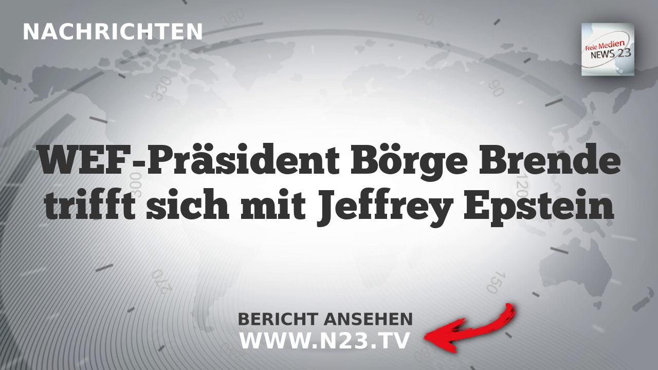 WEF-Präsident Börge Brende trifft sich mit Jeffrey Epstein