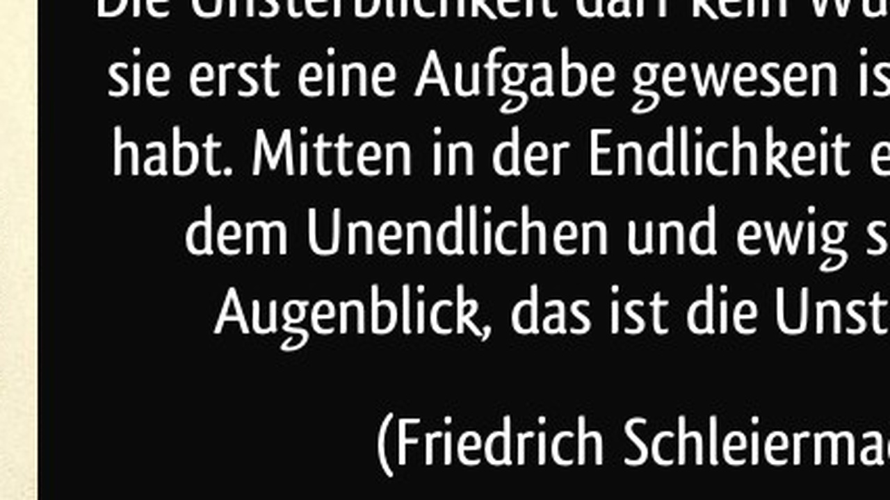 Der Wunsch nach Unsterblichkeit