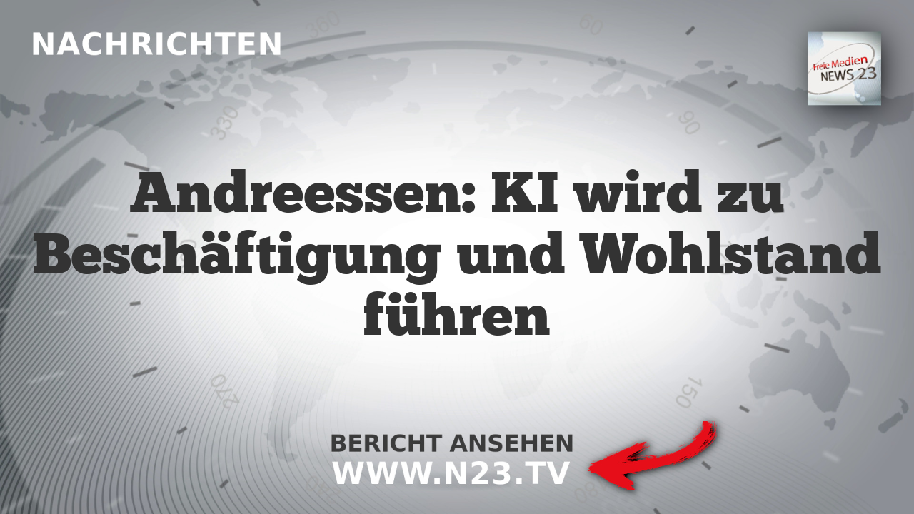 Andreessen: KI wird zu Beschäftigung und Wohlstand führen