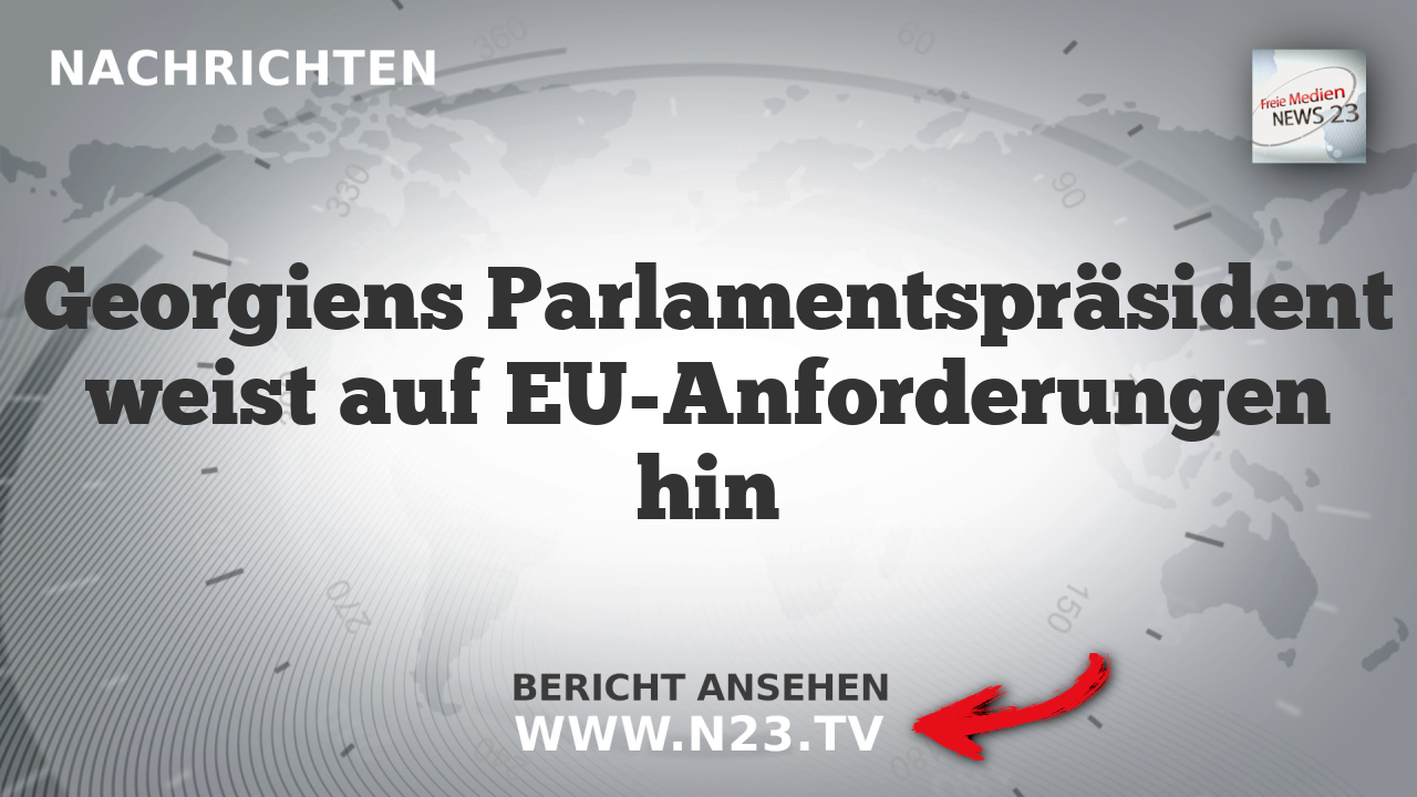 Georgiens Parlamentspräsident weist auf EU-Anforderungen hin