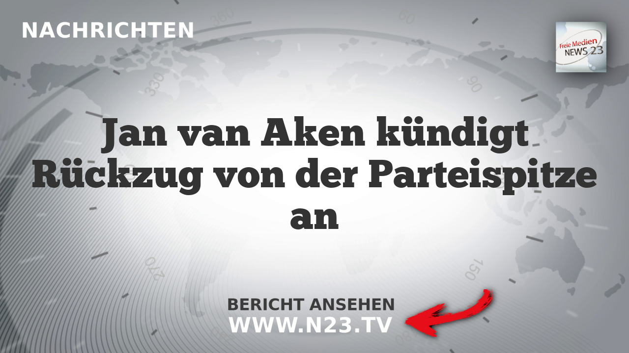 Jan van Aken kündigt Rückzug von der Parteispitze an