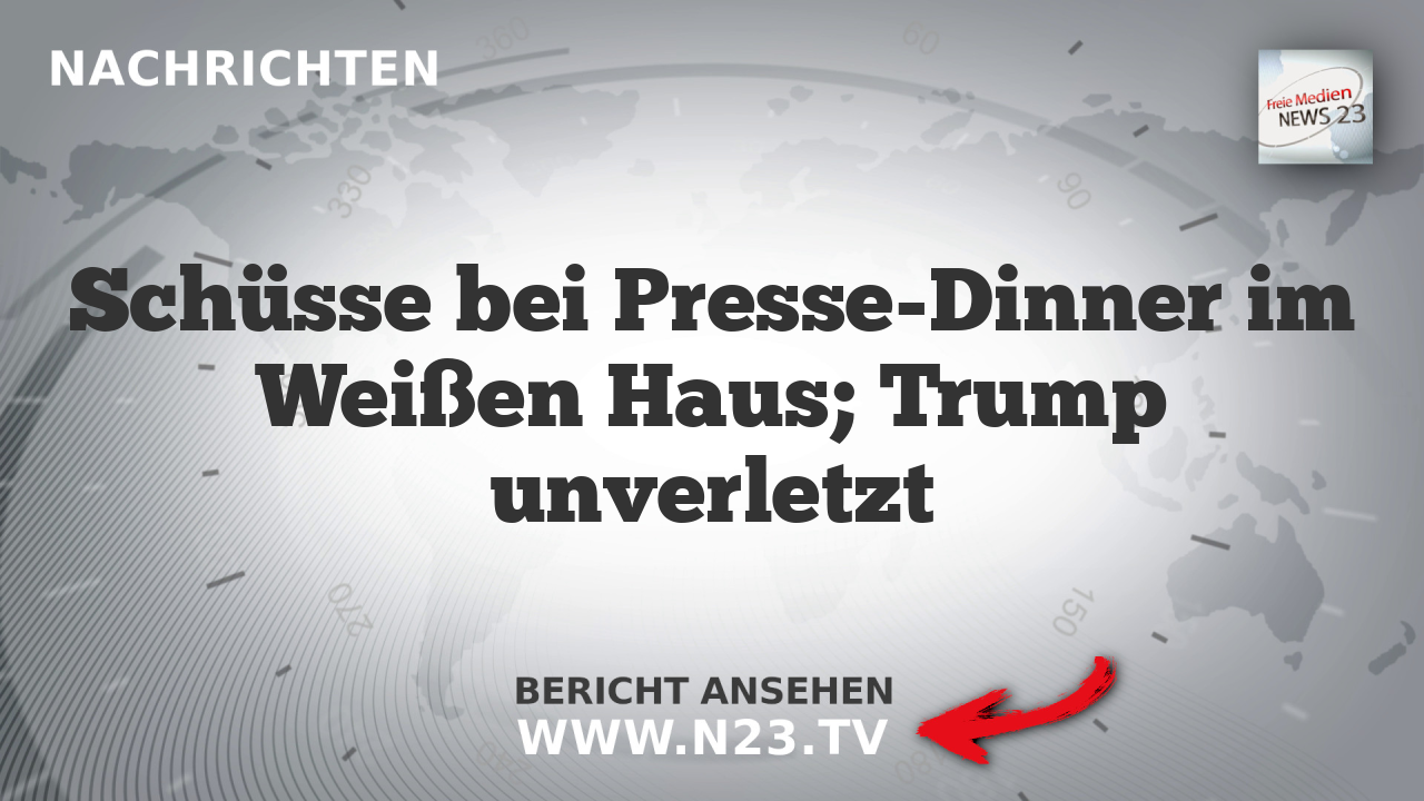 Schüsse bei Presse-Dinner im Weißen Haus; Trump unverletzt
