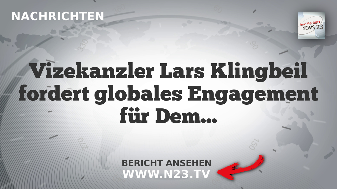 Vizekanzler Lars Klingbeil fordert globales Engagement für Demokratie bei Barcelona-Treffen