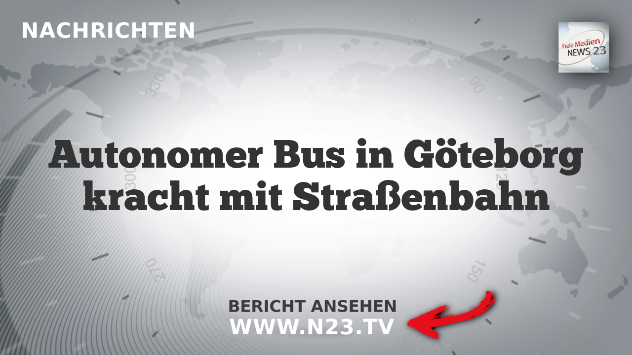 Autonomer Bus in Göteborg kracht mit Straßenbahn