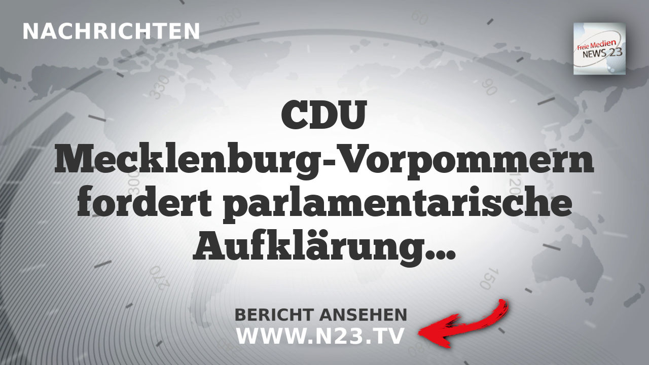 CDU Mecklenburg-Vorpommern fordert parlamentarische Aufklärung über Wal-Rettungsaktion