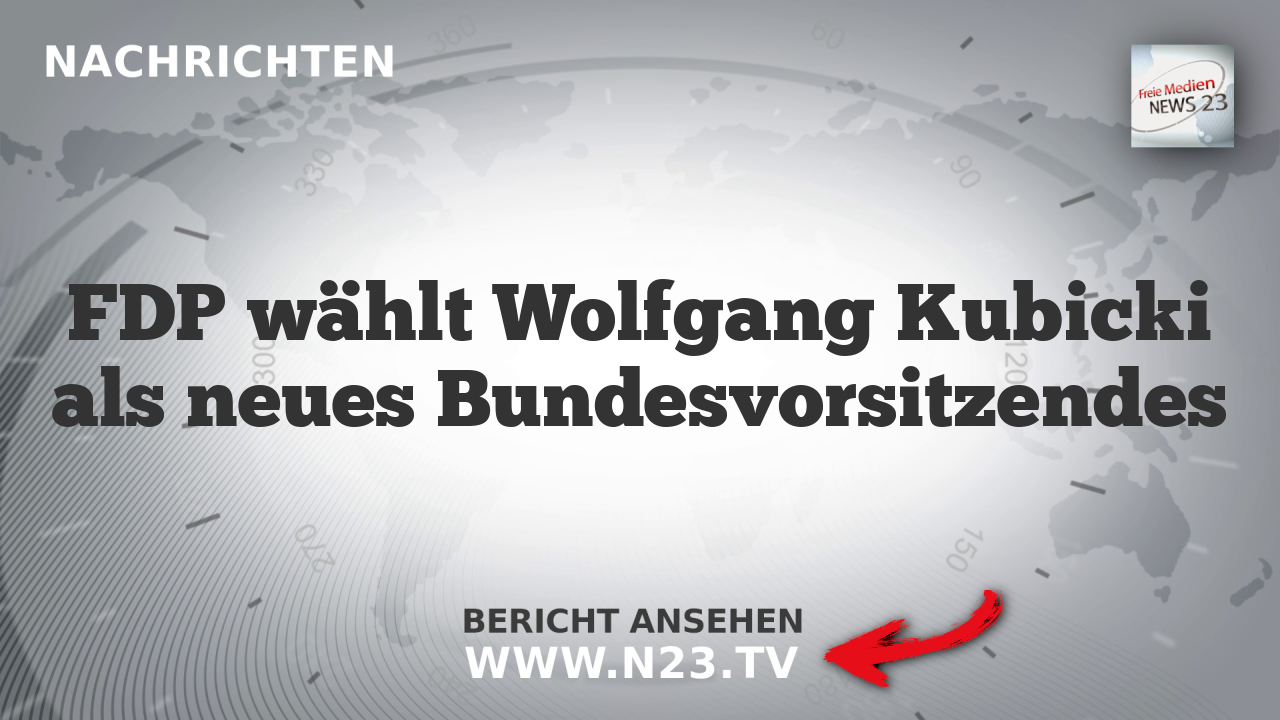 FDP wählt Wolfgang Kubicki als neues Bundesvorsitzendes
