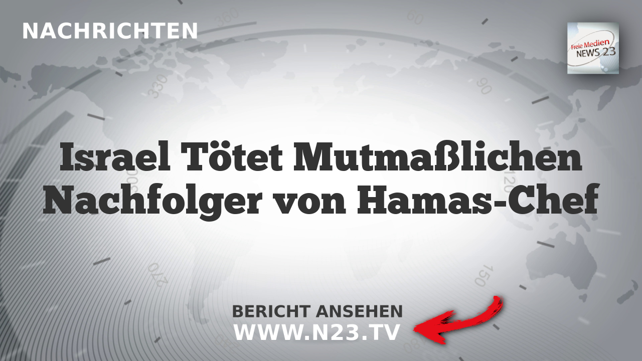 Israel Tötet Mutmaßlichen Nachfolger von Hamas-Chef