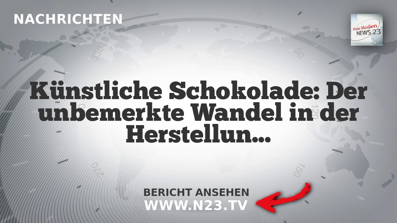 Künstliche Schokolade: Der unbemerkte Wandel in der Herstellung