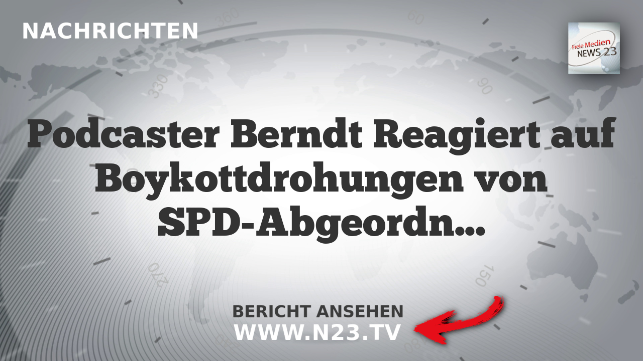 Podcaster Berndt Reagiert auf Boykottdrohungen von SPD-Abgeordneten Esken