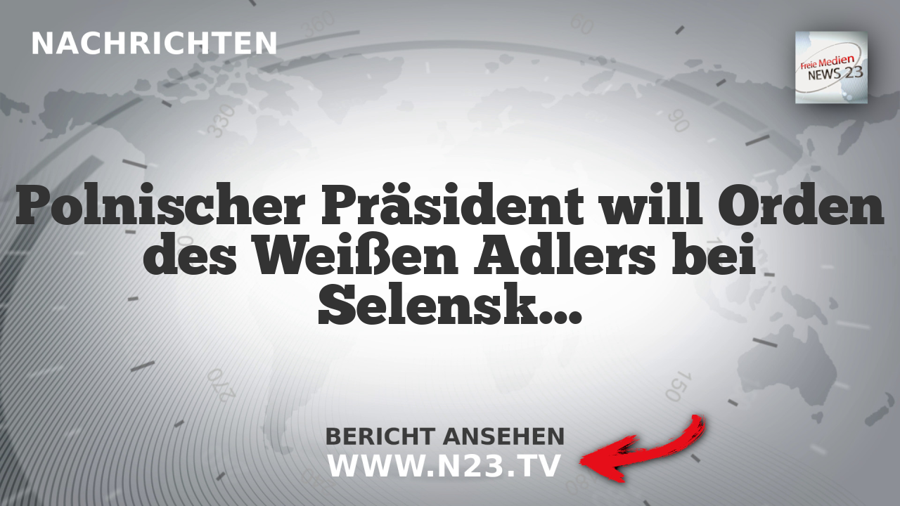Polnischer Präsident will Orden des Weißen Adlers bei Selenskij aberkennen