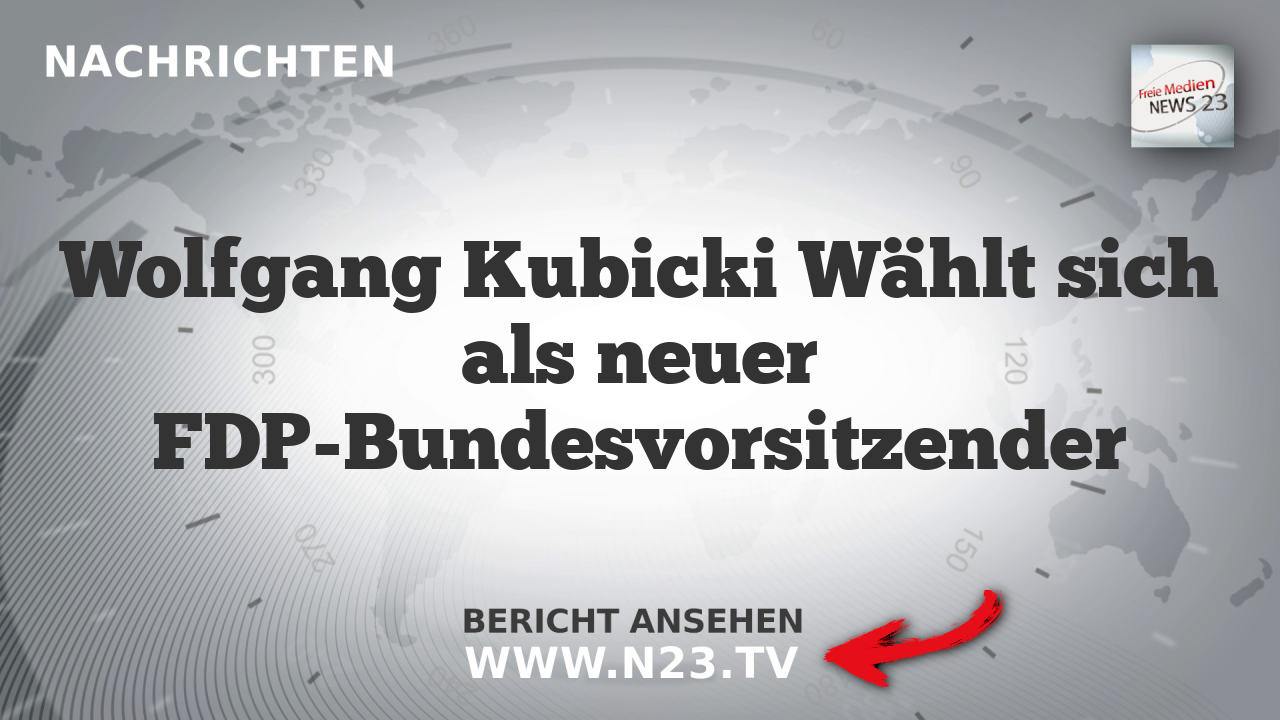 Wolfgang Kubicki Wählt sich als neuer FDP-Bundesvorsitzender