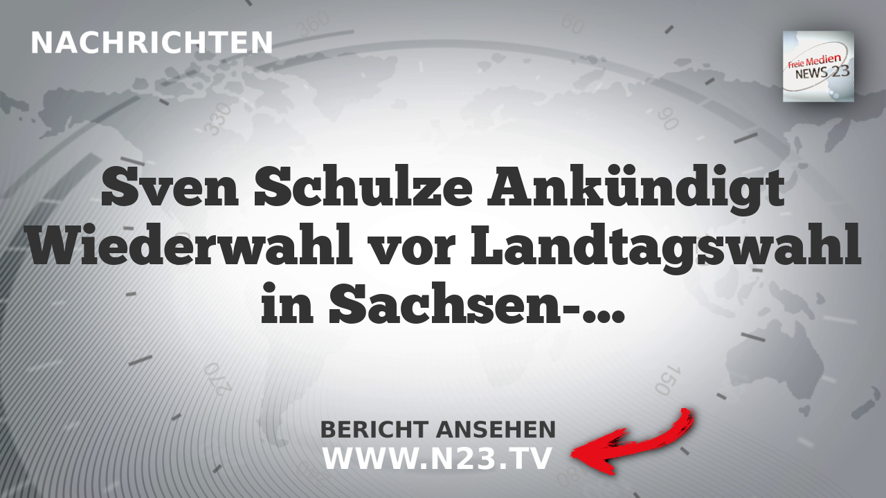 Sven Schulze Ankündigt Wiederwahl vor Landtagswahl in Sachsen-Anhalt