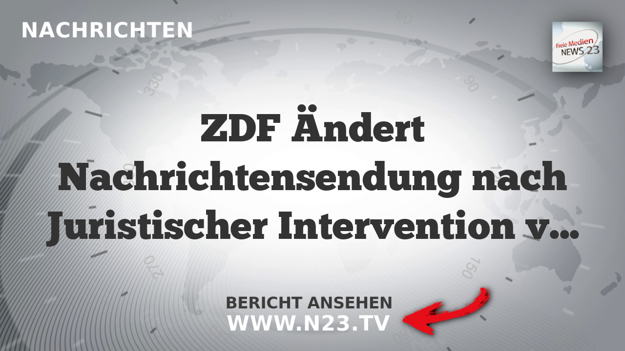 ZDF Ändert Nachrichtensendung nach Juristischer Intervention von Elon Musk